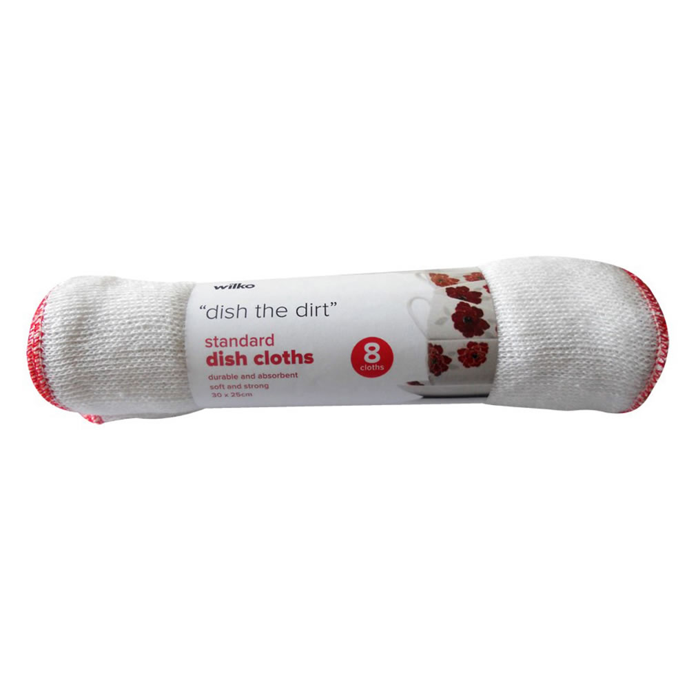 Wilko Dish Cloth Roll 8 pack Image