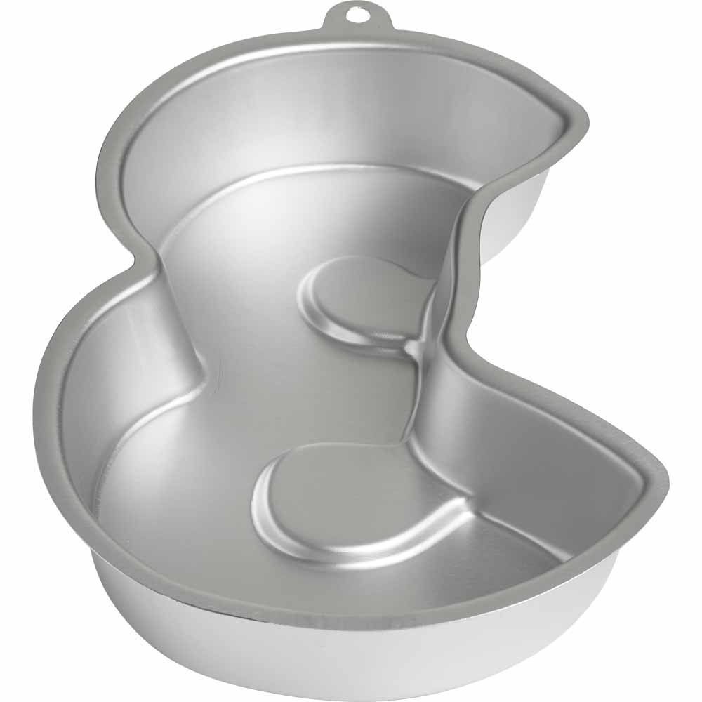 Wilko Number 3 Three Shape Cake Tin Wilko