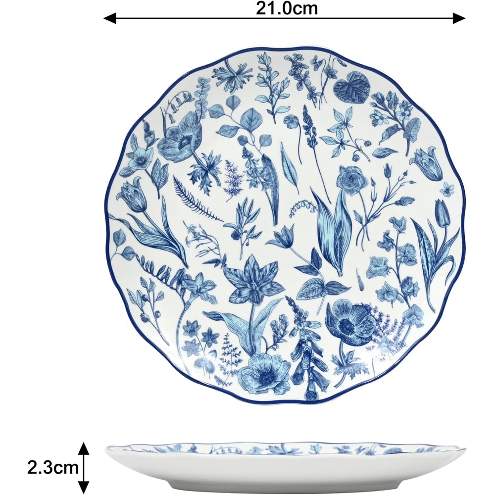 Waterside Floral Blue 16 Piece Dinner Set Image 5