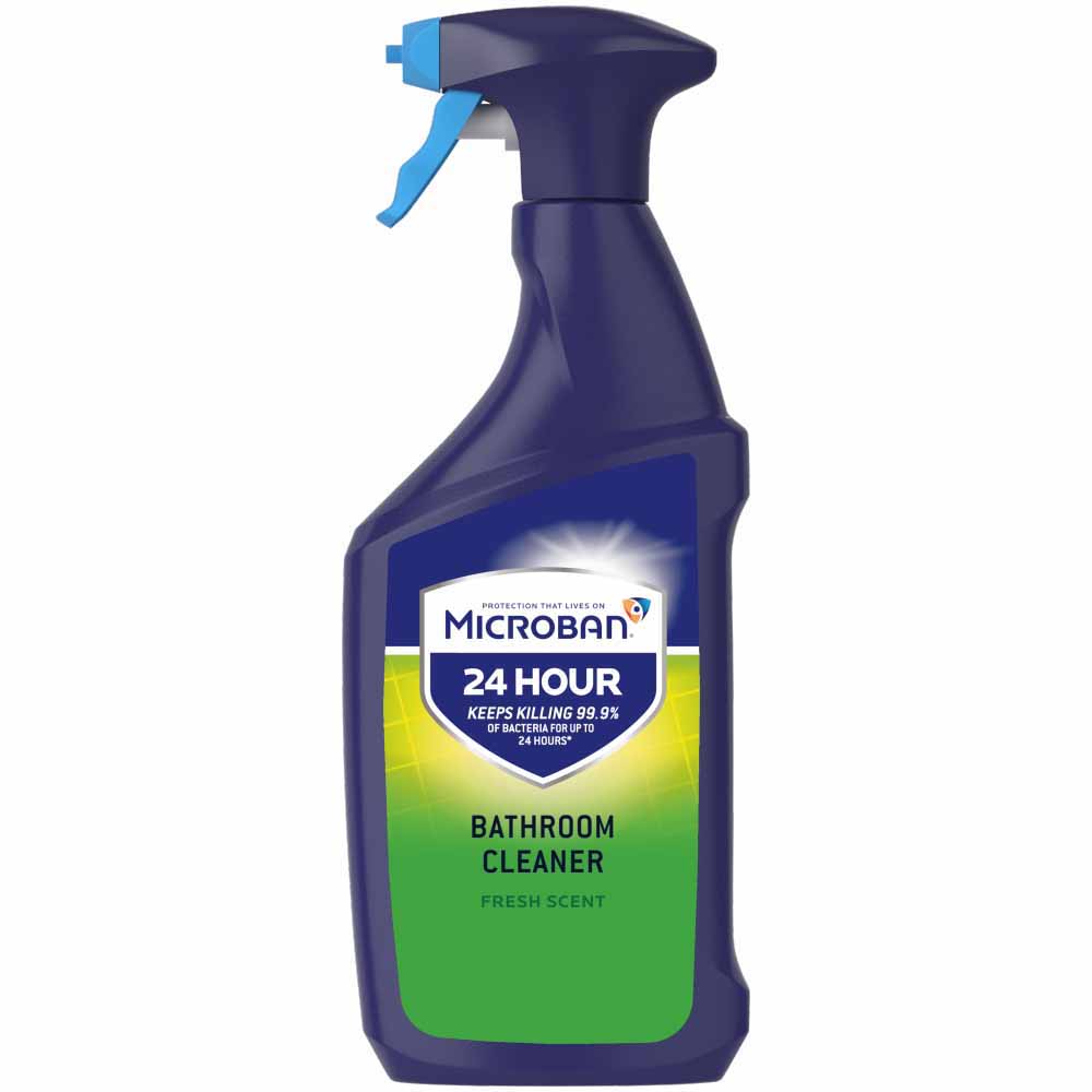 Microban Antibacterial Bathroom Cleaner Fresh Spray 750ml Image 2