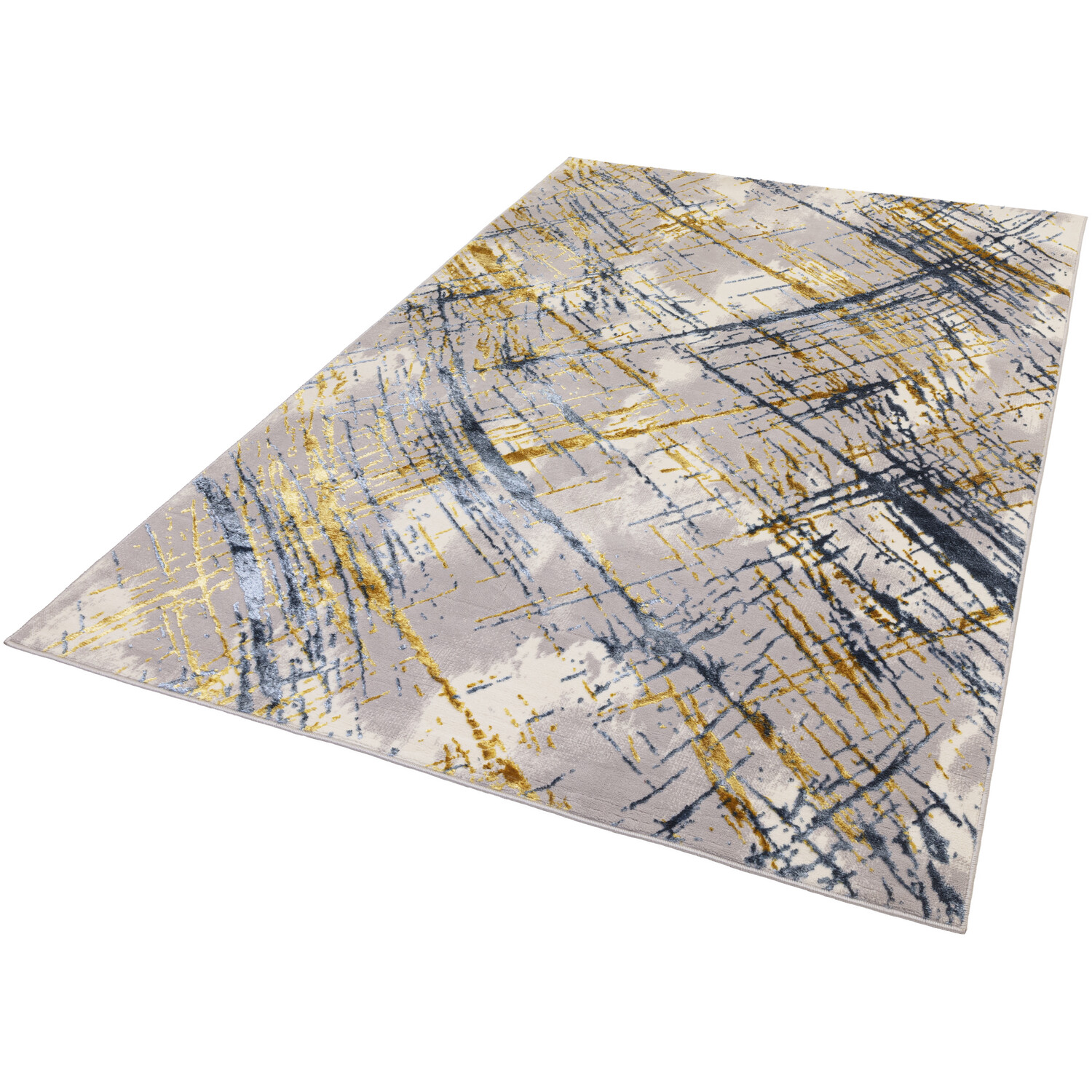 Diamond Abstract Rug - Blue / 66cm Image 2