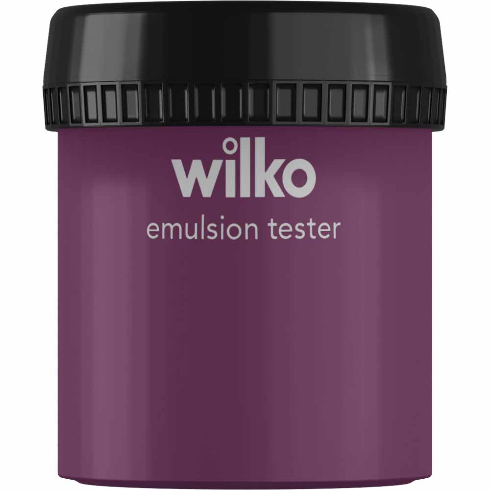 Wilko Plum Berry Emulsion Paint Tester Pot 75ml Image 1