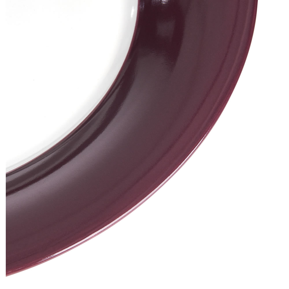 Wilko Colour Play Purple and White Dinner Plate Image 2