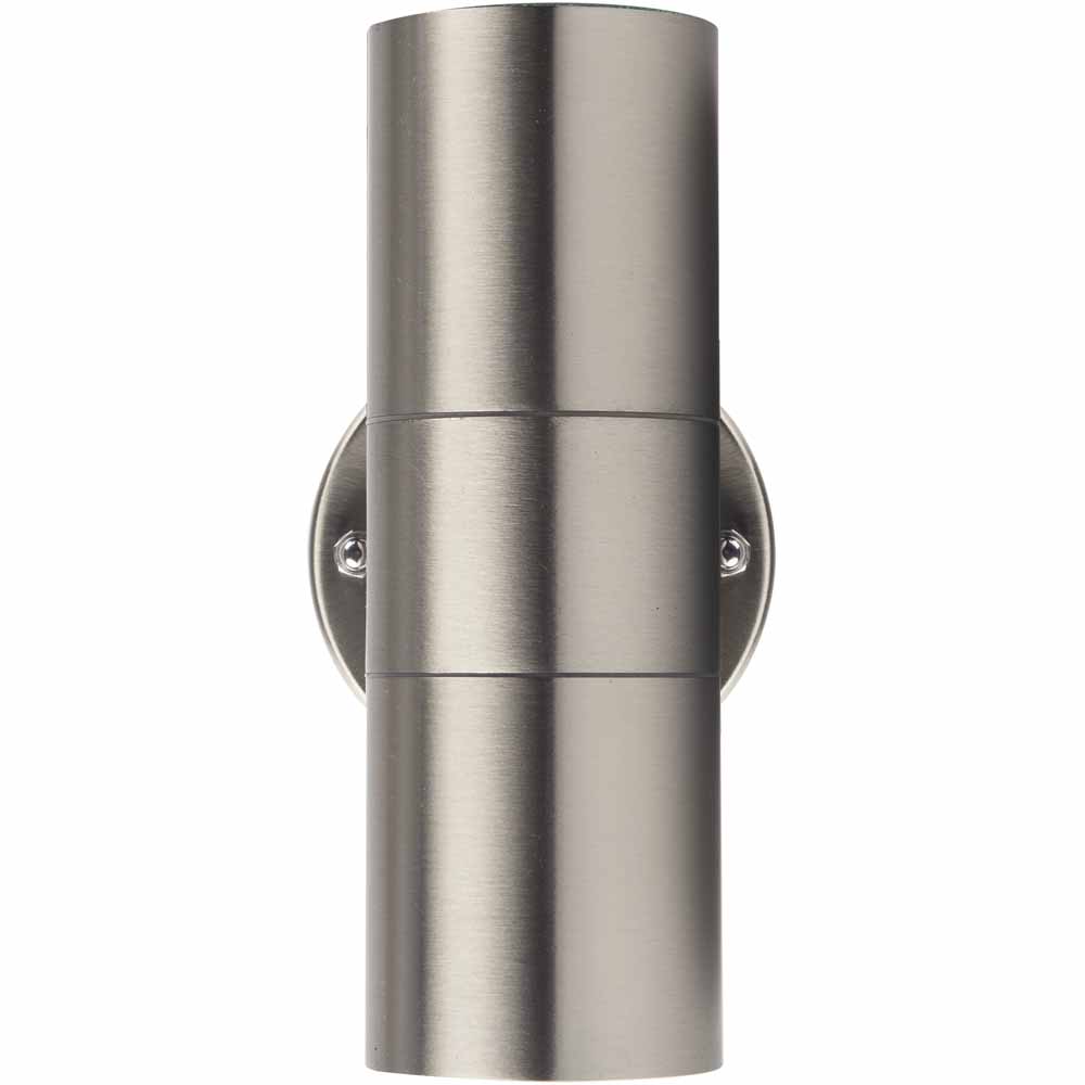 Luceco Exterior Decorative Stainless Steel IP54 GU10 Up/Down Wall Light