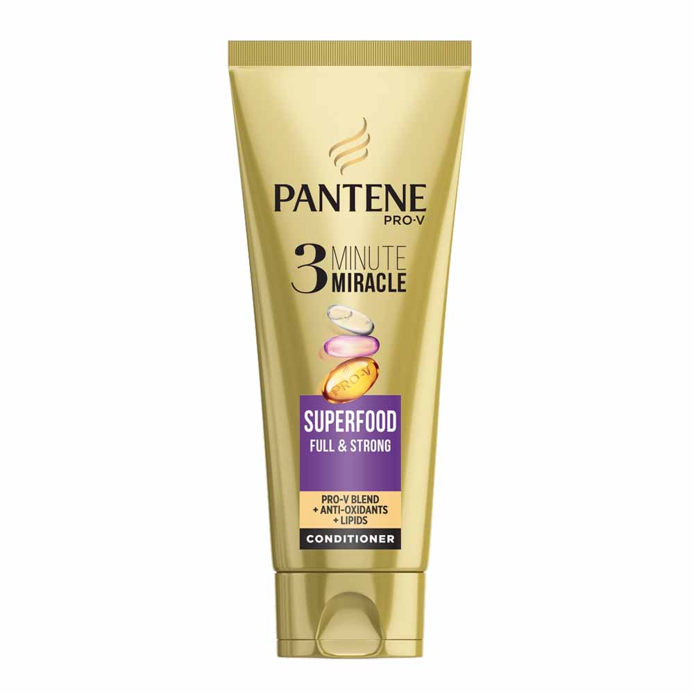 Pantene 3 Minute Miracle Superfood Conditioner 200ml Image 2