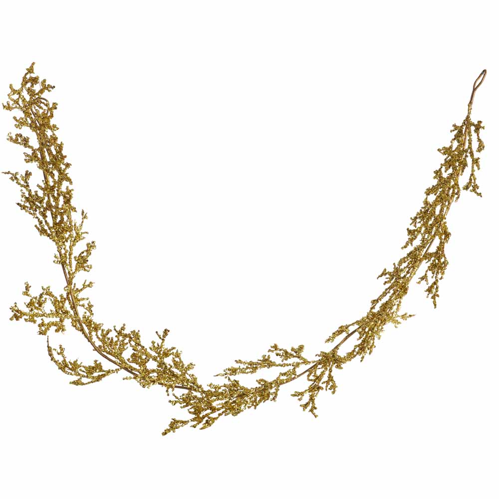 Wilko Luxe Gold Sequin Twig Garland 1.8m Image 3