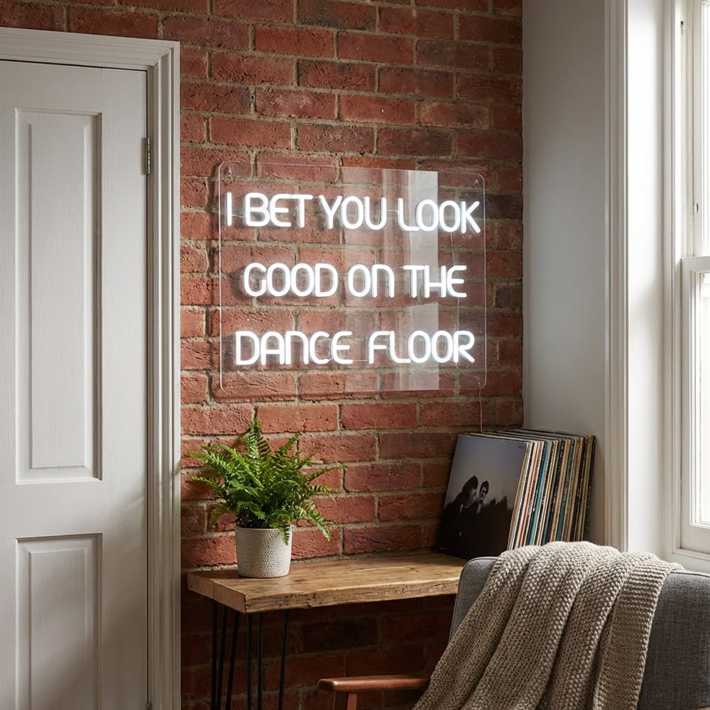 Look Good On The Dancefloor White LED Neon Light Image 4
