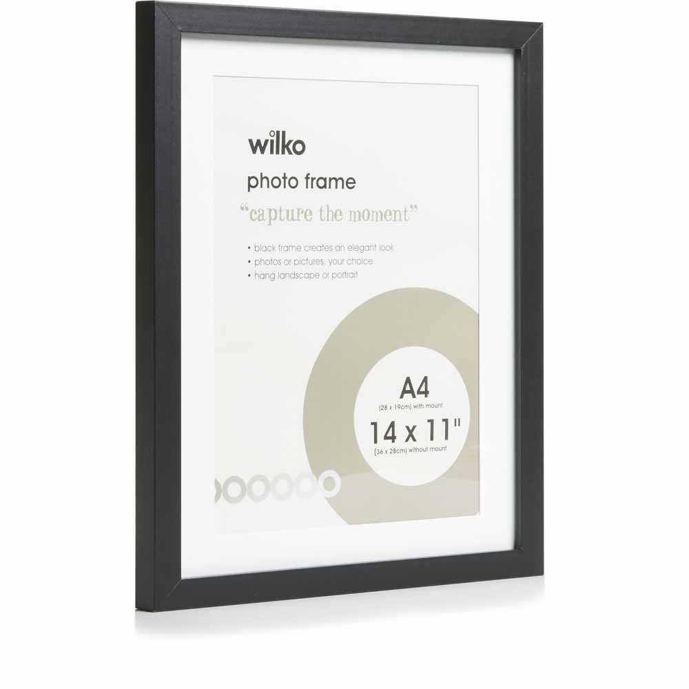 Wilko Black Photo Frame 14 x 11 Inch 4 Pack Wilko