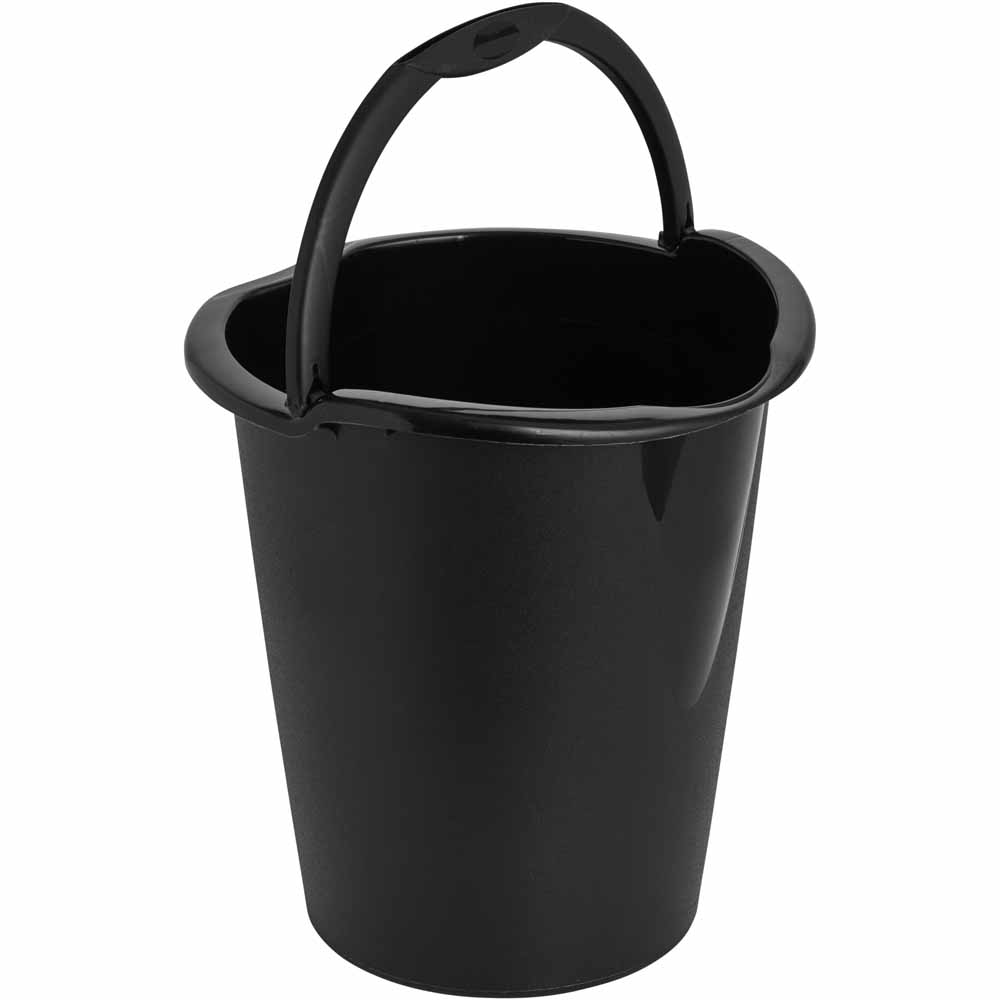 Wilko Black Bucket 10L Image 2