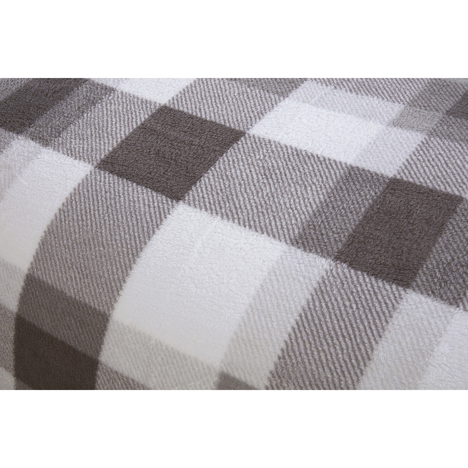 Teddy Fleece Duvet Set - Charcoal  / Single Image 4