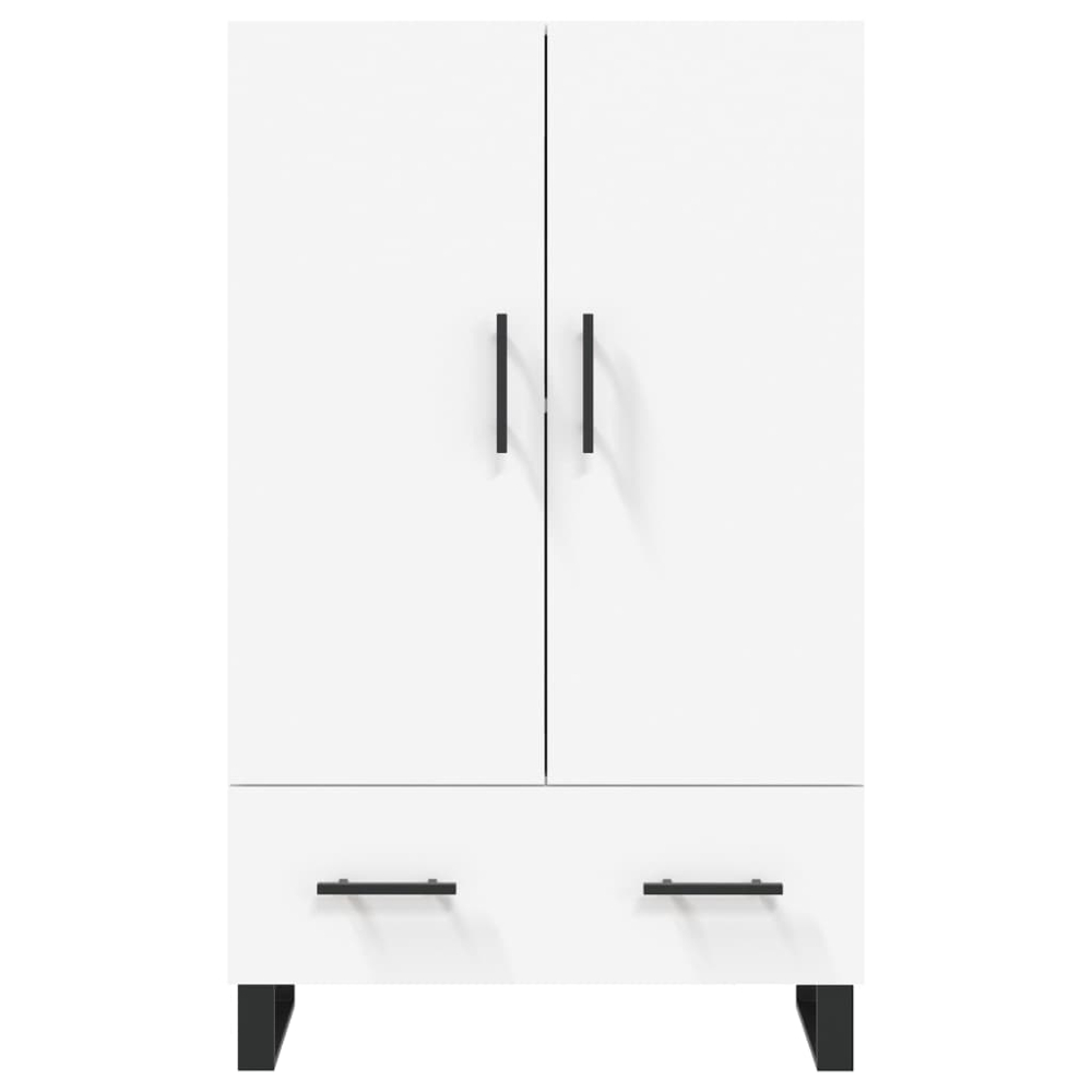 vidaXL 2 Door Single Drawer White Highboard Image 6