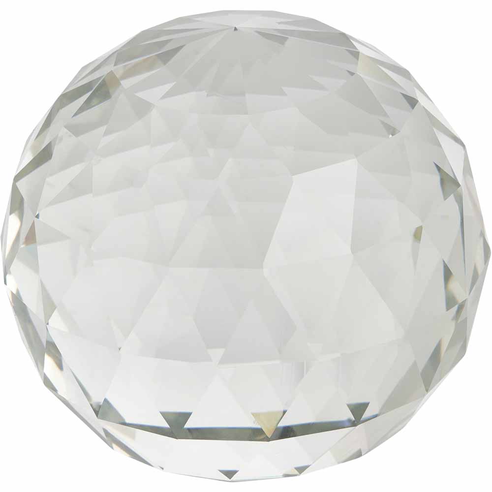 Wilko Crystal Faceted Sphere Large Image 1