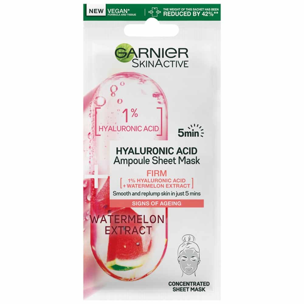 Garnier Anti-Aging Hyaluronic Acid Ampoule Sheet Mask Image 1