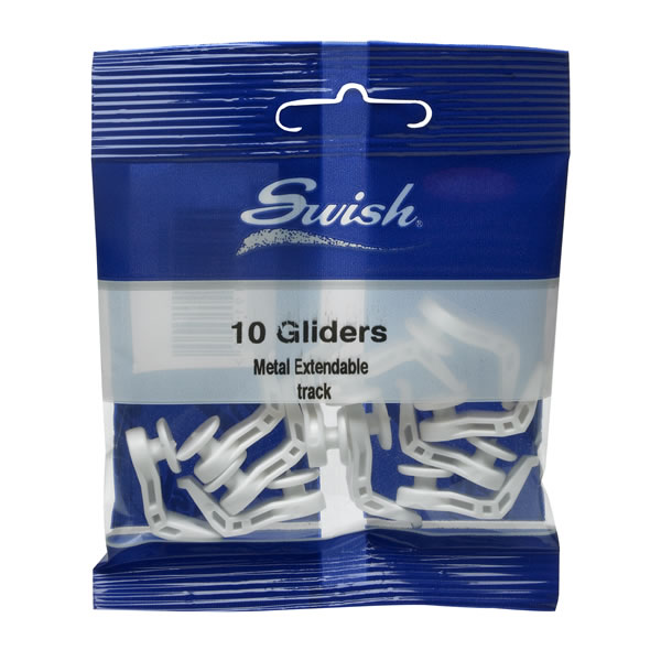 Swish Curtain Track Glider Hooks for Metal Extendable Track 10 pack Image