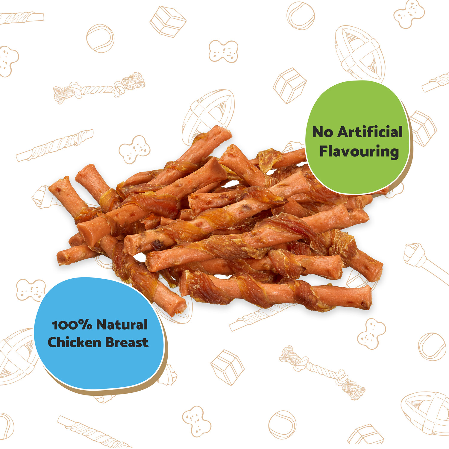 Good Boy Chicken with Carrot Chewy Stick 90g 8 Pack Image 2