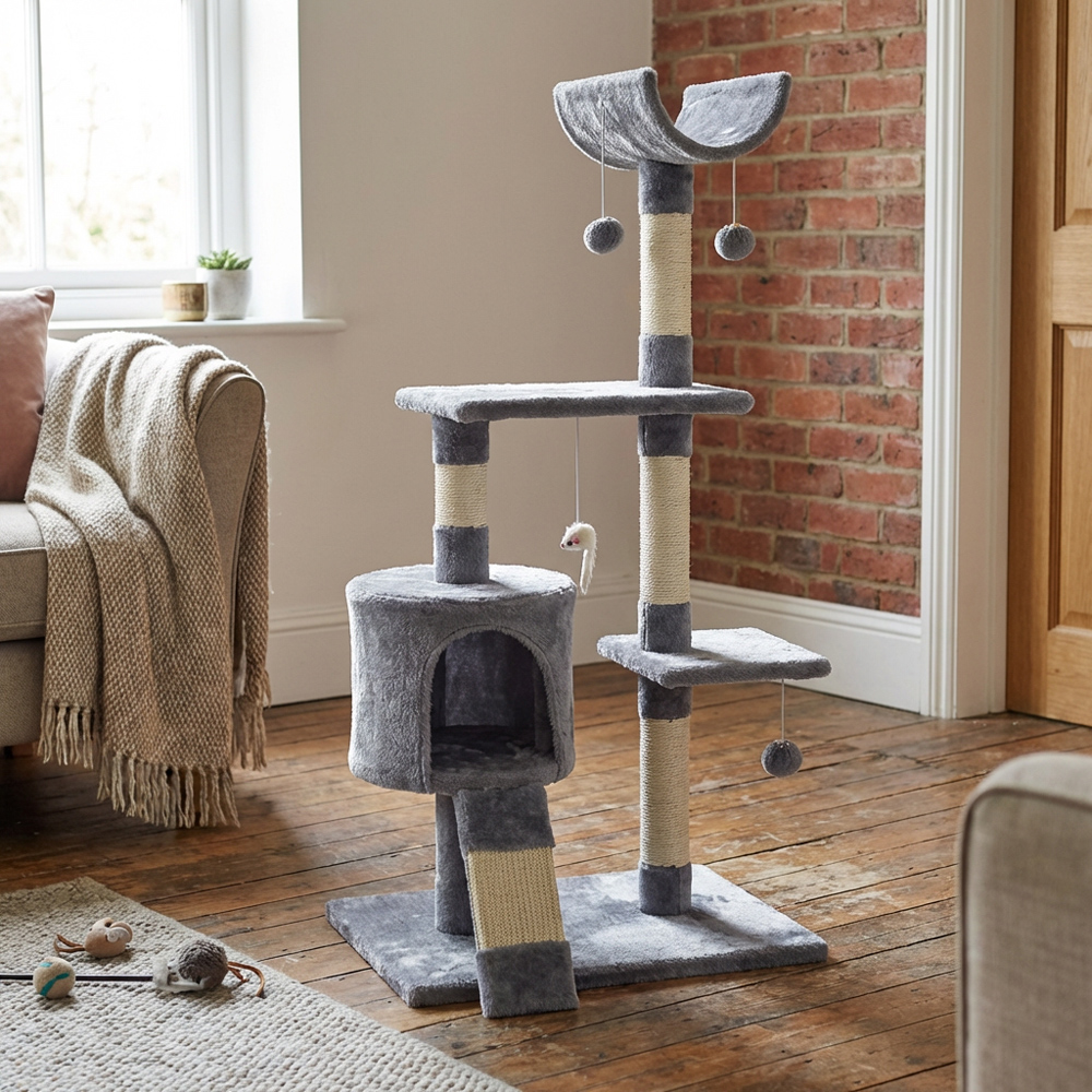 Hallworthy Cat Scratch Post - Grey Image 2