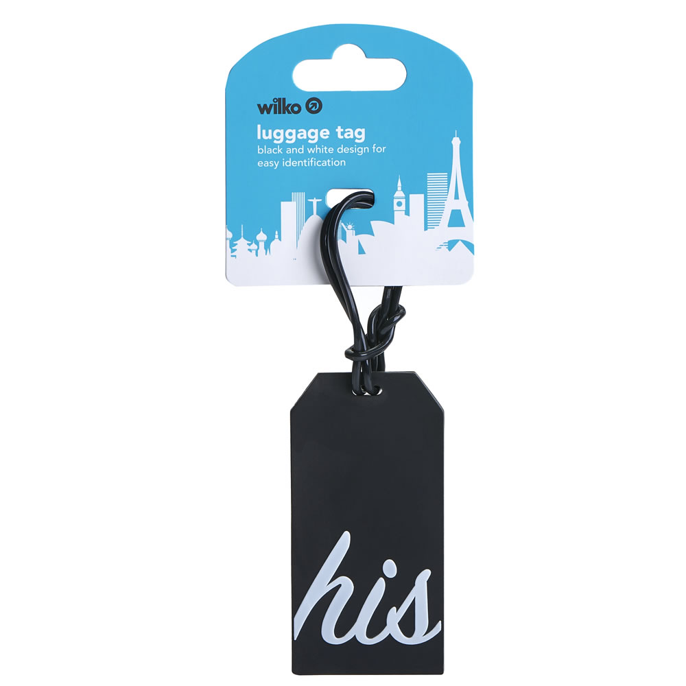 Wilko His and Hers Luggage Tags Image 2