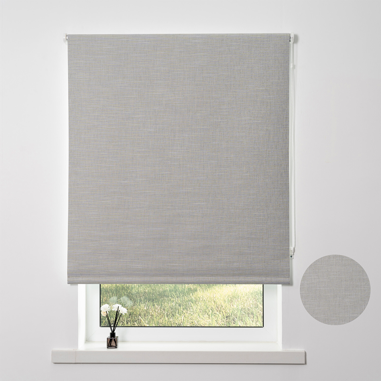 Blackout Textured Blind - Sutton Grey / 60cm Image 2