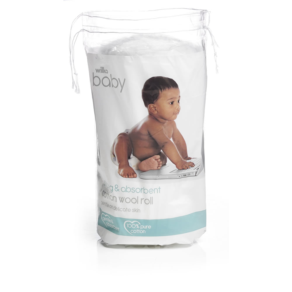 Wilko Baby Cotton Wool Roll 250g Wilko
