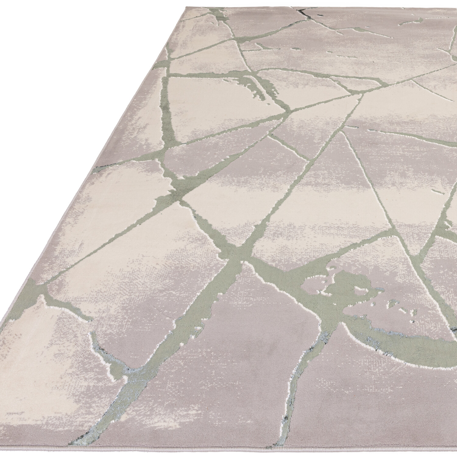 Diamond Green Marble Rug 140cm Image 2