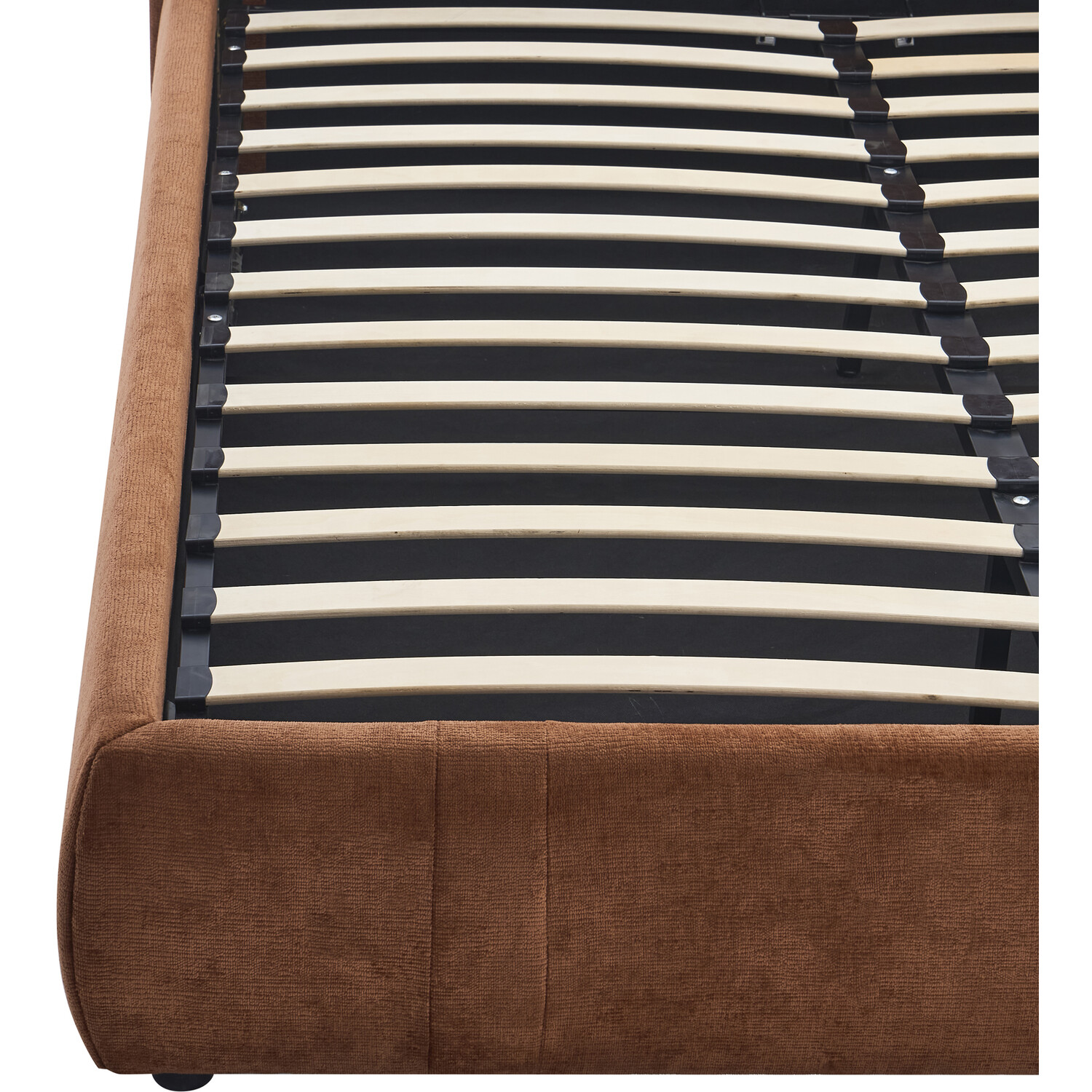 Rhea Ottoman Bed Brown Double Image 10