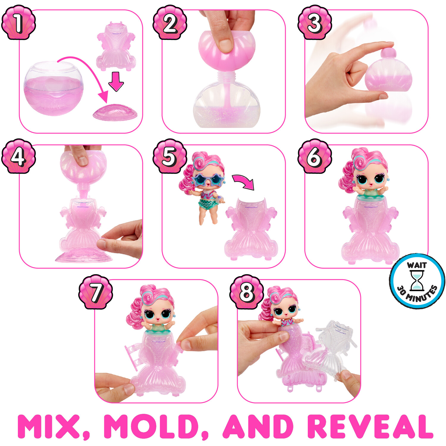 L.O.L. Surprise Mermaid Tot - Multicolour Image 4