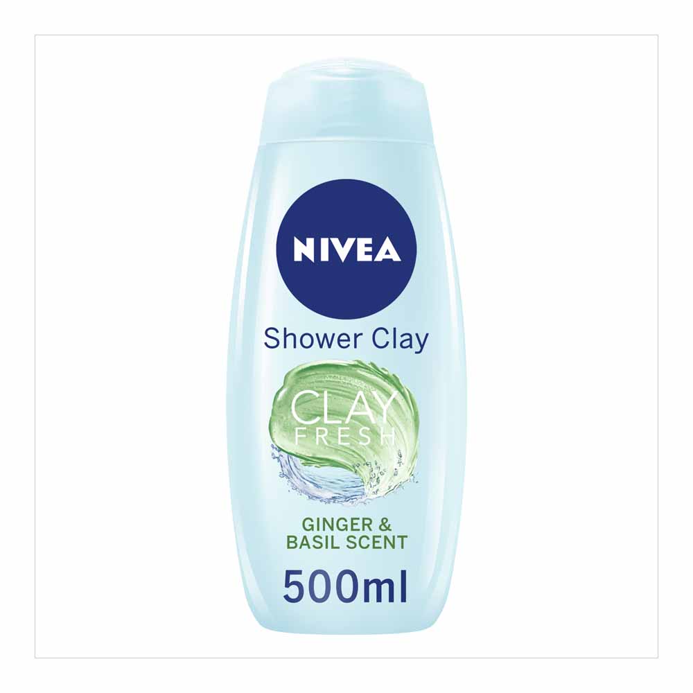 Nivea Shower Clay Fresh Ginger & Basil 500ml Image