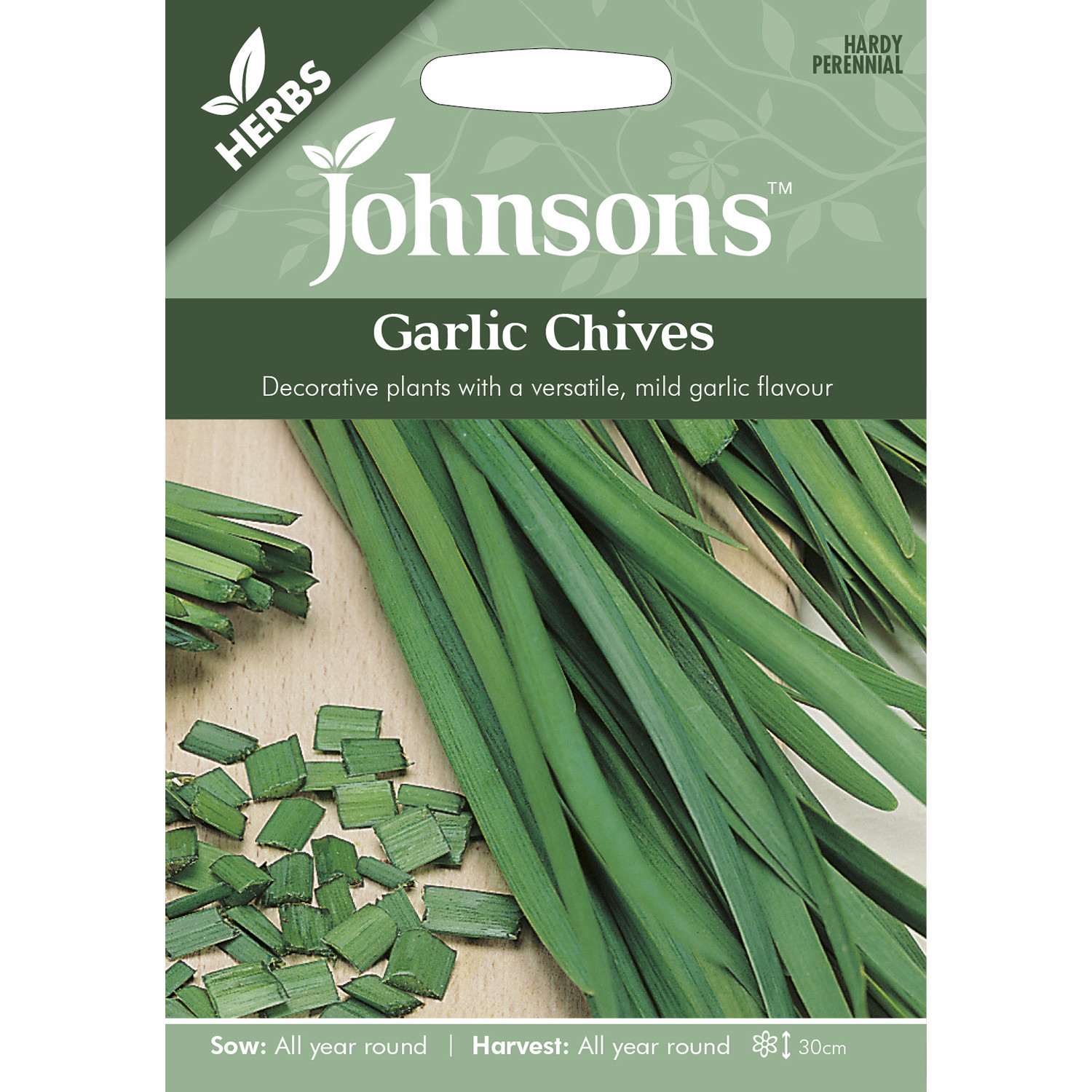 Johnsons Garlic Chives Herb Seeds Image 2