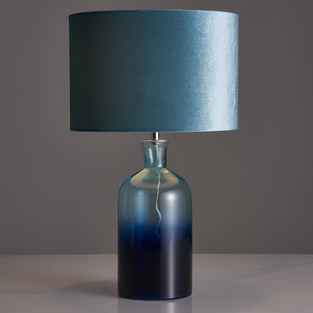 Wilko Teal Ombre Table Lamp Image 2
