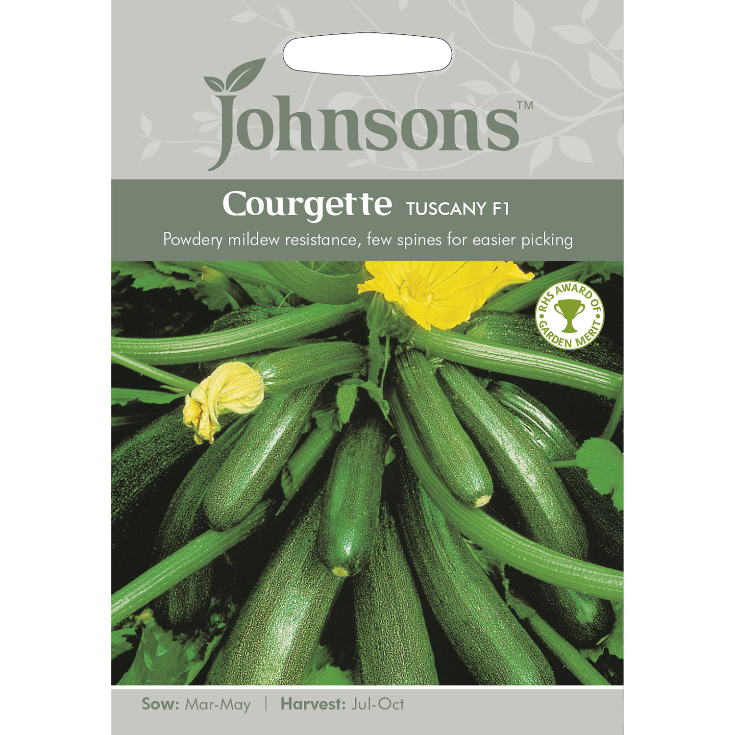 Johnsons Pack of Tuscany F1 Courgette Image 1