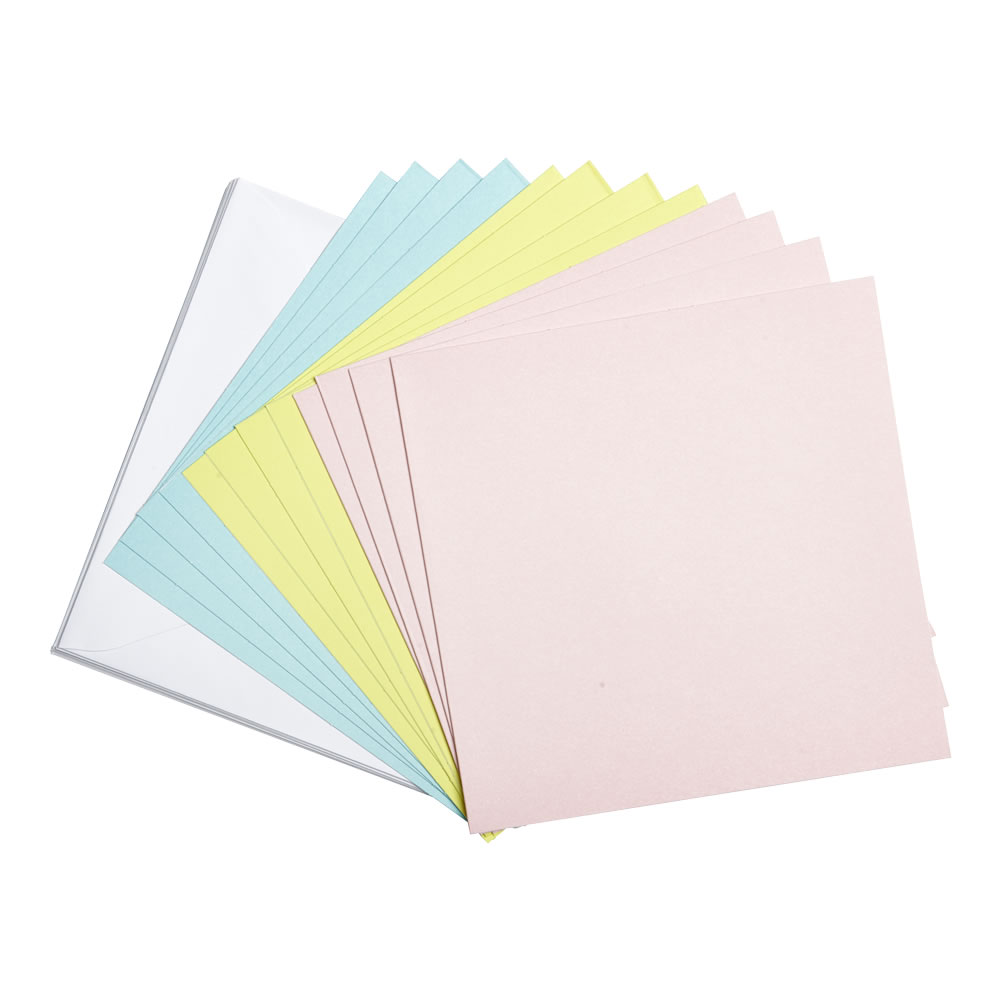 Dovecraft Back to Basics Bright Spark Cards       and Envelopes 10pk Image
