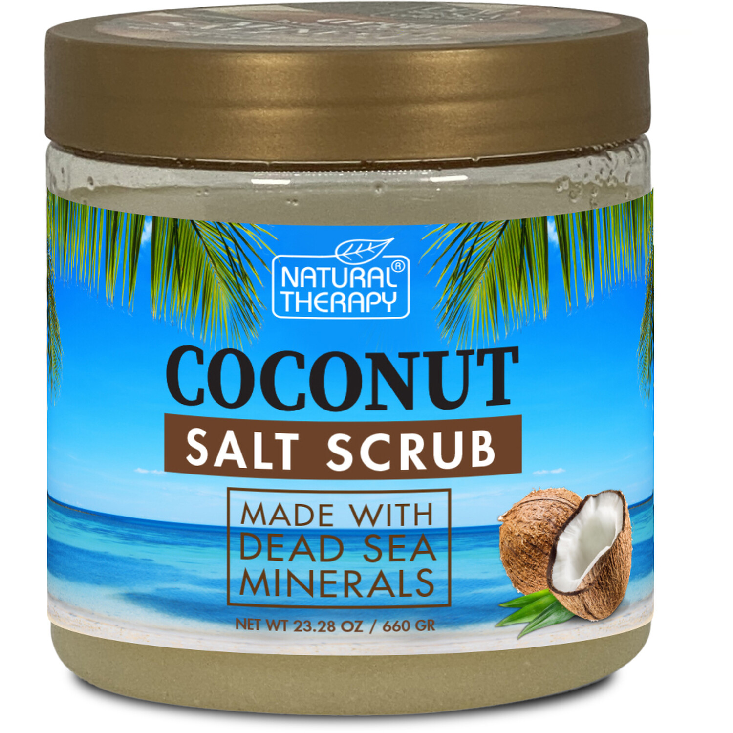 Natural Therapy Coconut Salt Scrub - Blue Image