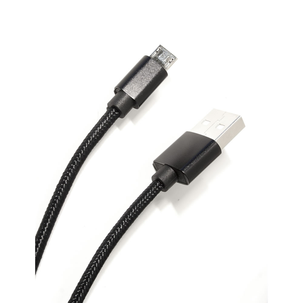 Wilko 1m Braided Micro USB Cable Wilko