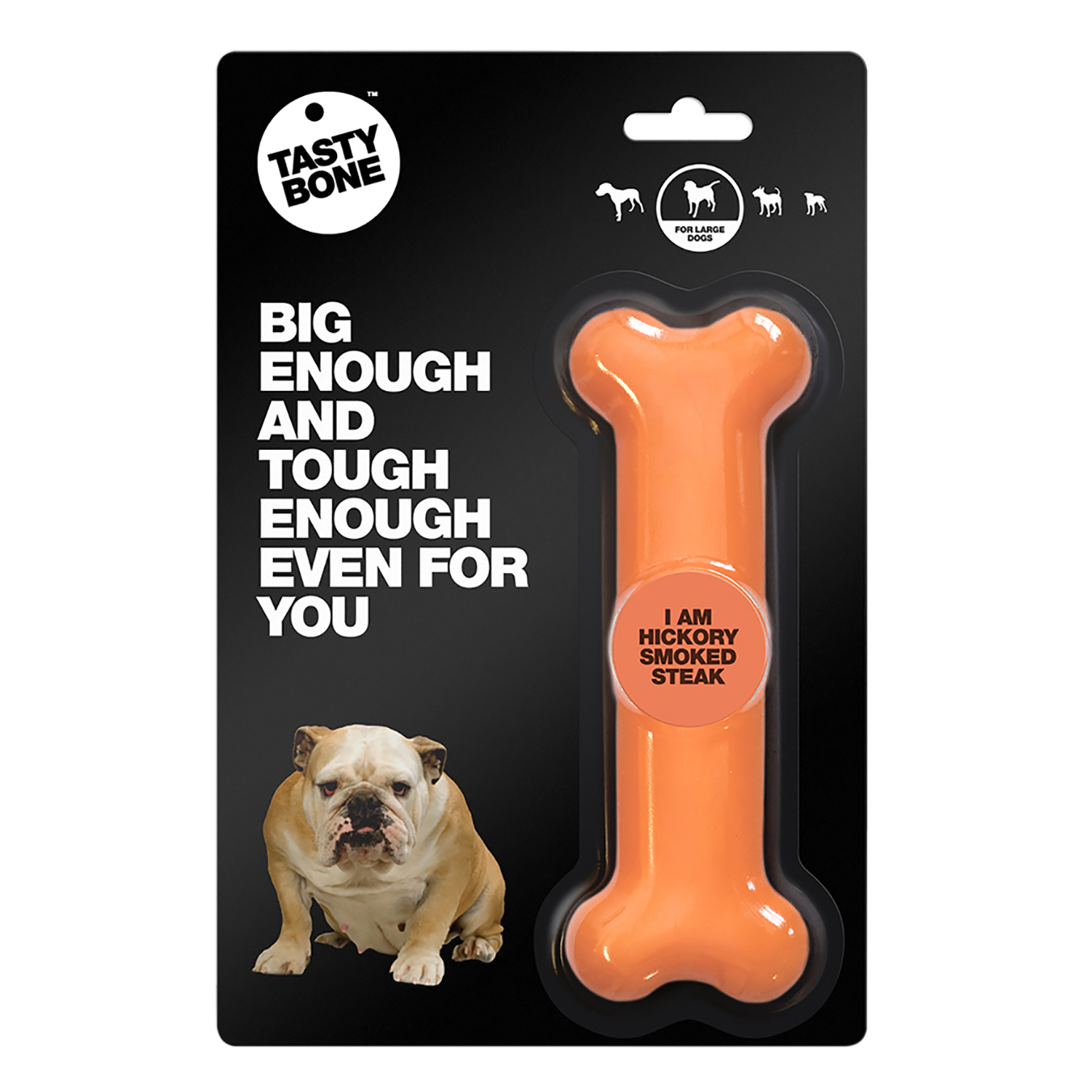 Tasty Bone Large Hickory Steak Chew Dog Toy Image