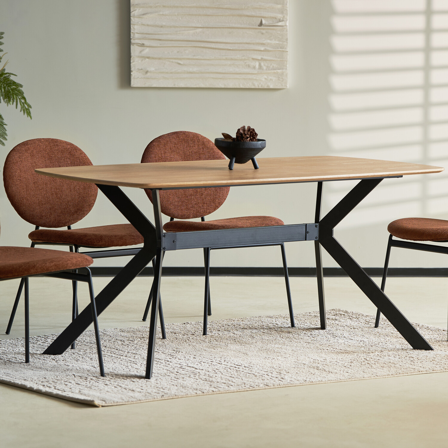 Maybury Rectangular Dining Table Natural Oak Image 4