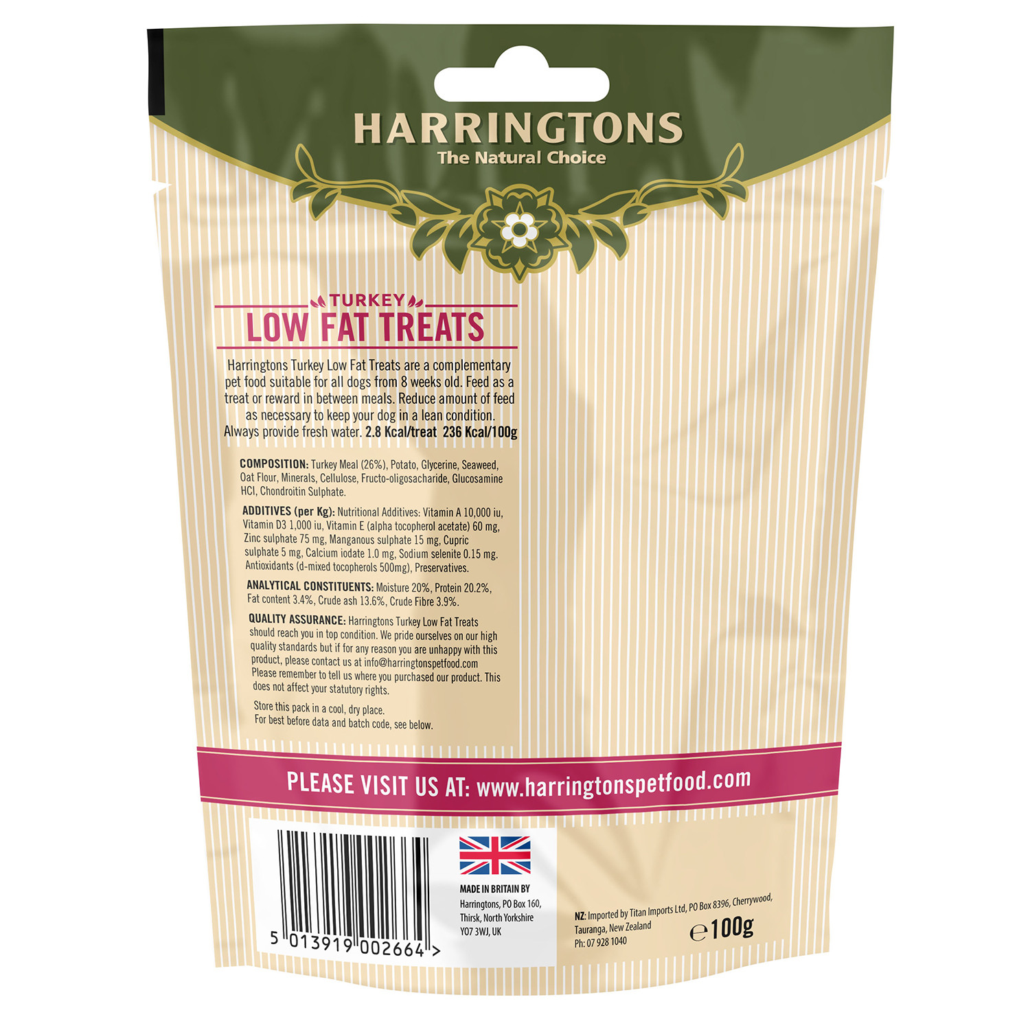 Harringtons Low Fat Dog Treats Image 2