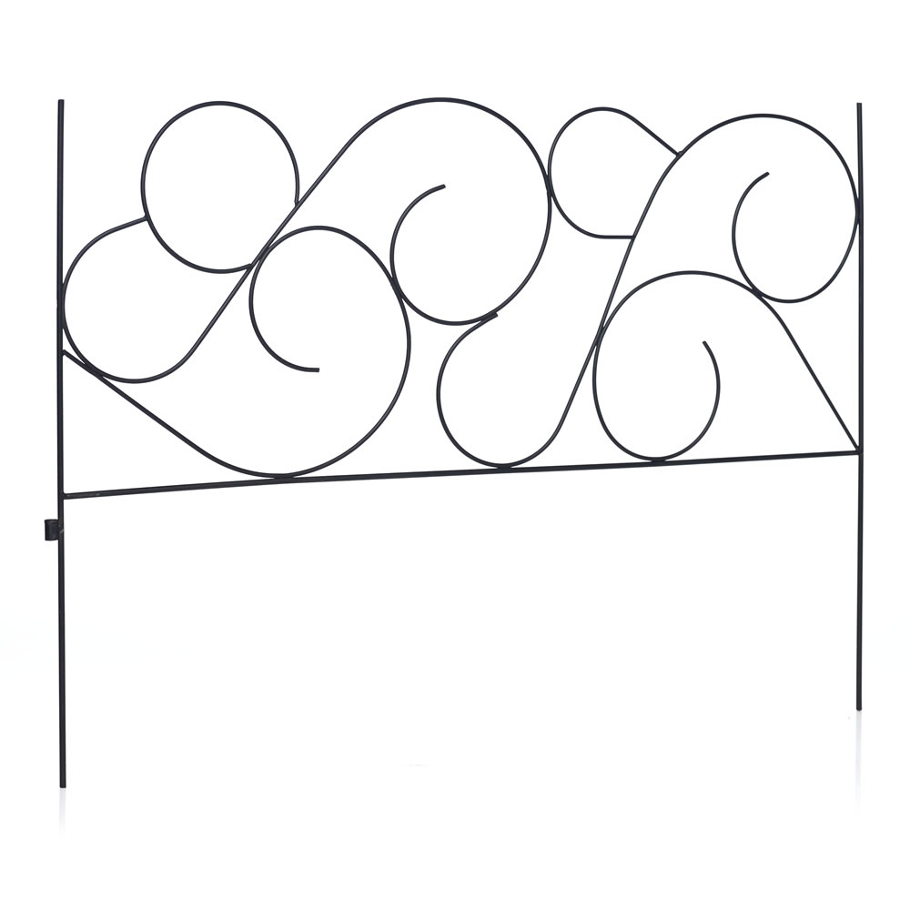 Wilko 4 Pack Scroll Design Border Fence Image 1