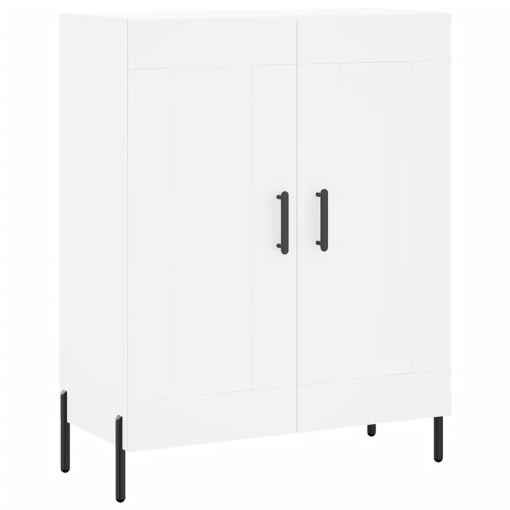 vidaXL 2 Door 3 Shelf White Highboard Image 7
