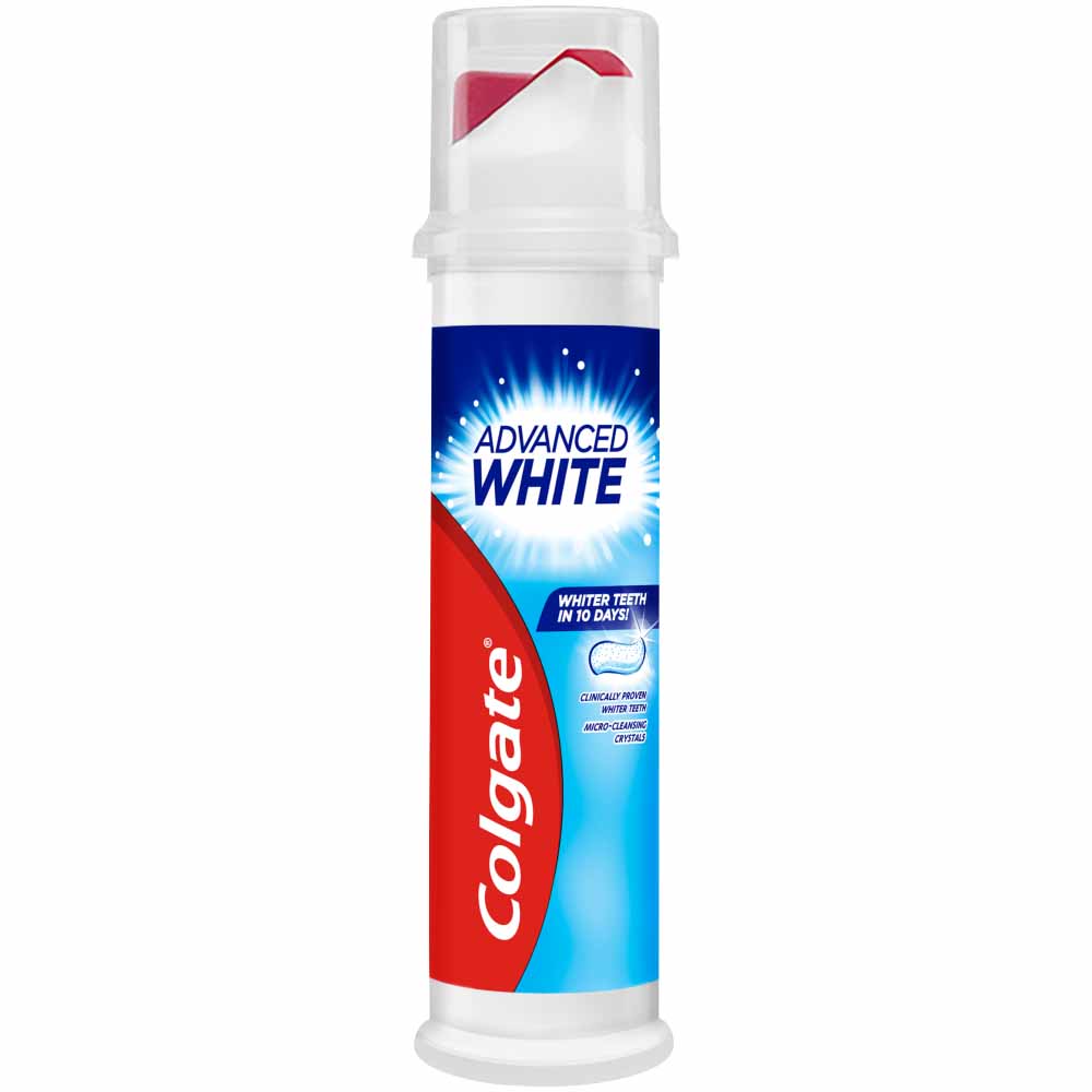 Colgate Advanced White Toothpaste Pump 100ml Image 2