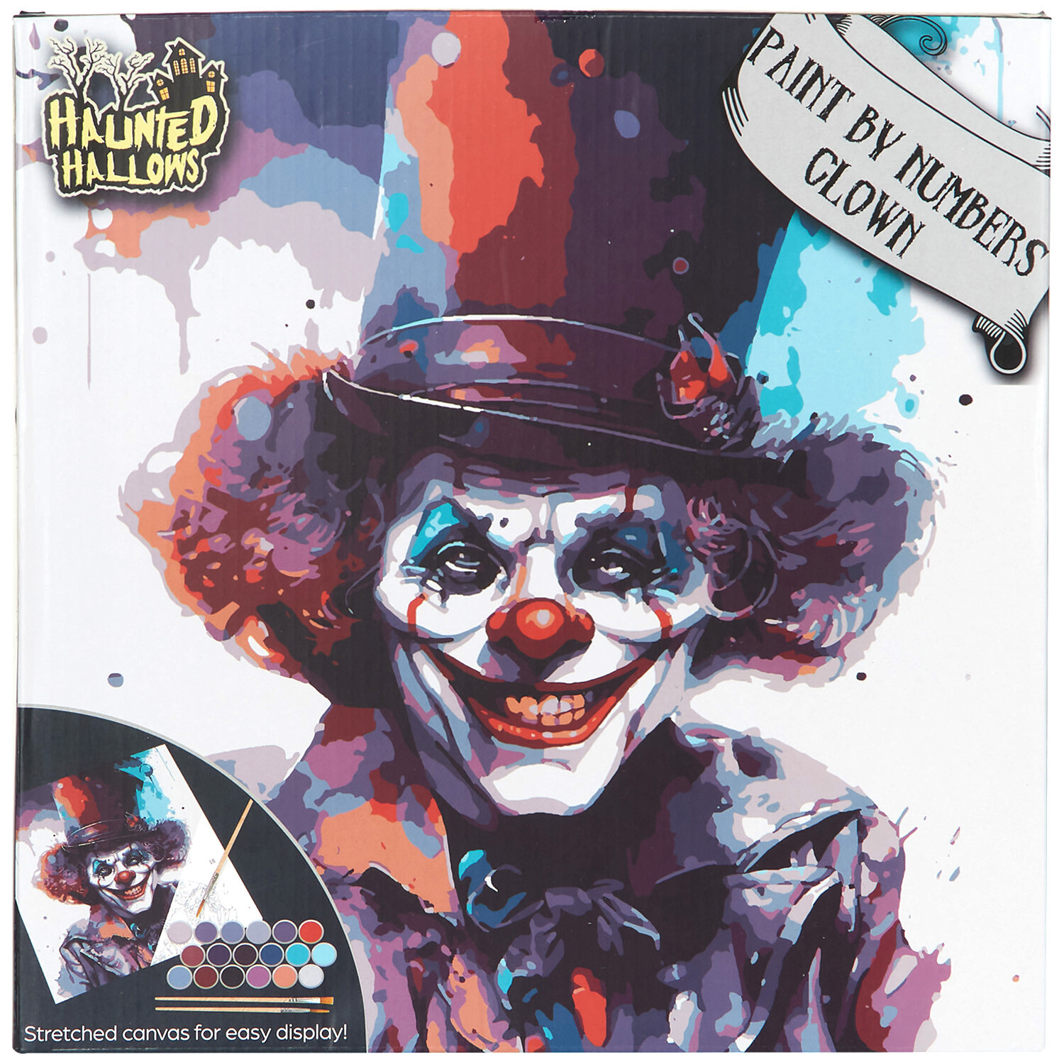Wolf or Clown Paint By Number Set - Multicolour Image 5