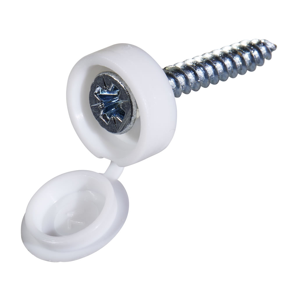 Wilko White Fold Over Screw Caps 20 Pack Image 2