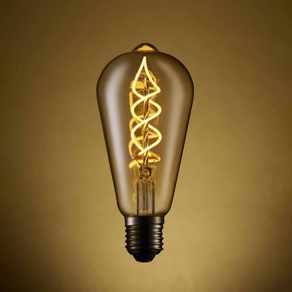 TCP 1 pack Screw E27/ES 220lm LED Decorative Filament Amber Light Bulb Non Dimmable Image 2
