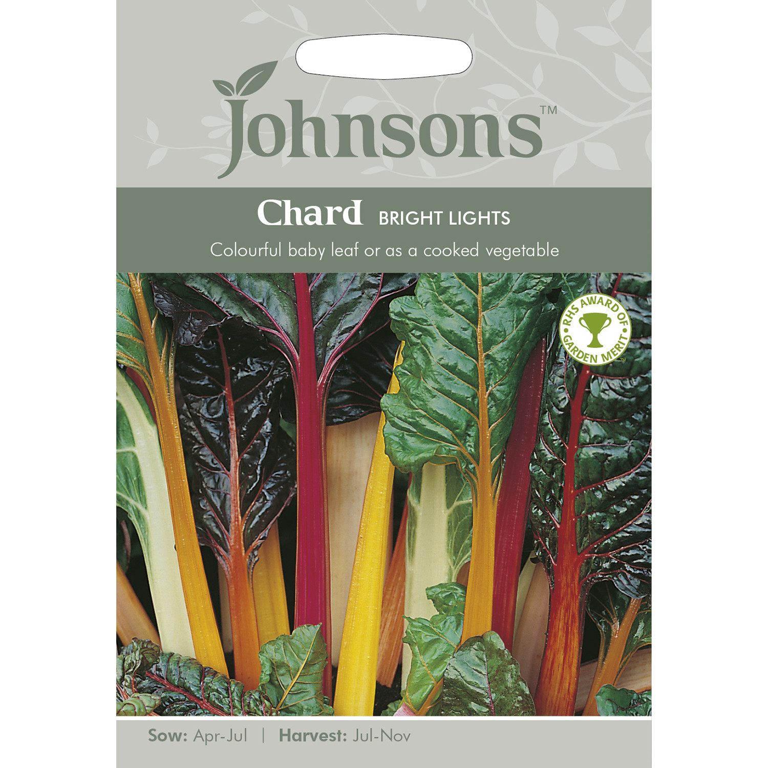 Johnsons Bright Lights Chard Seeds Image 2