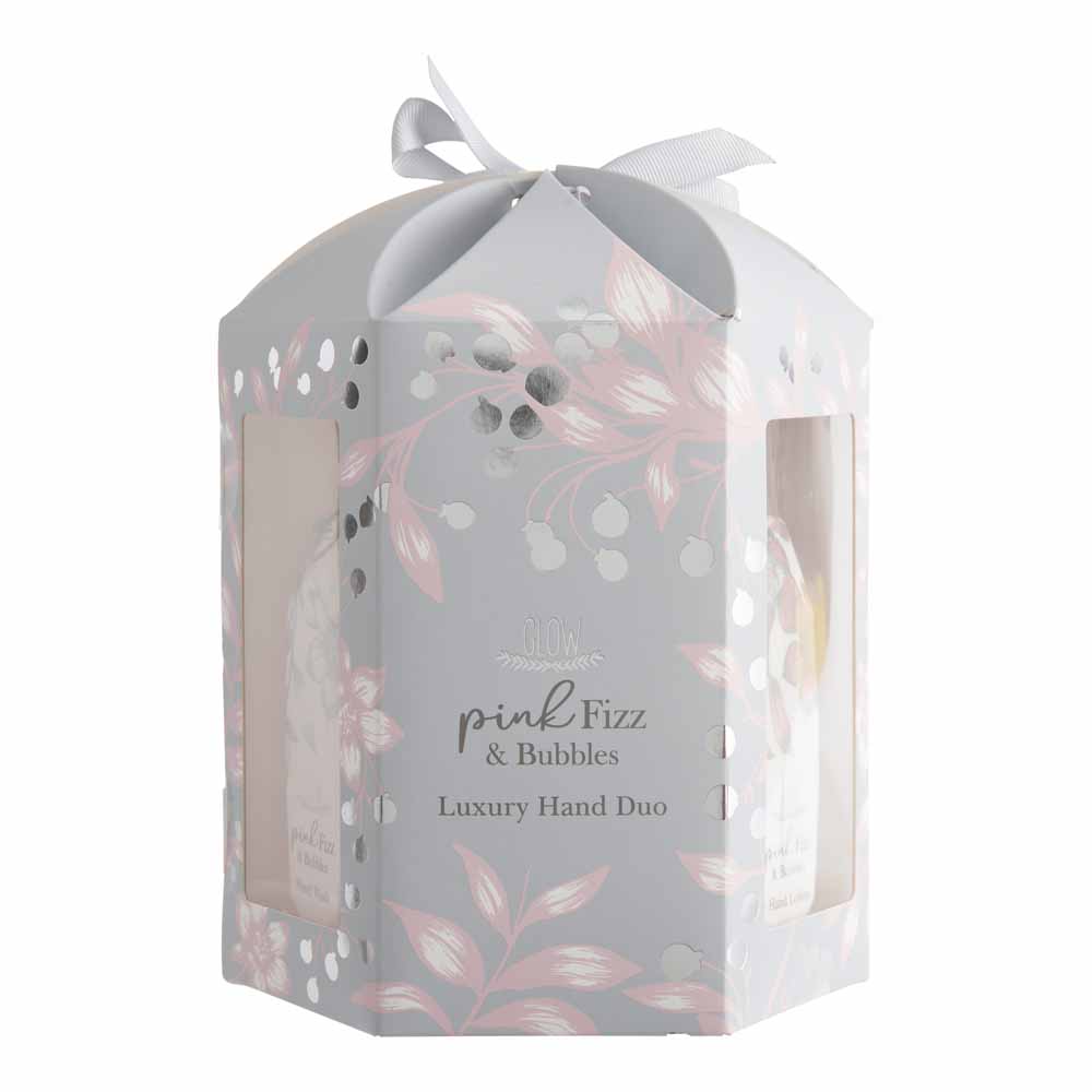 Glow Pink Fizz and Bubbles Hand Duo Gift Set Image 1