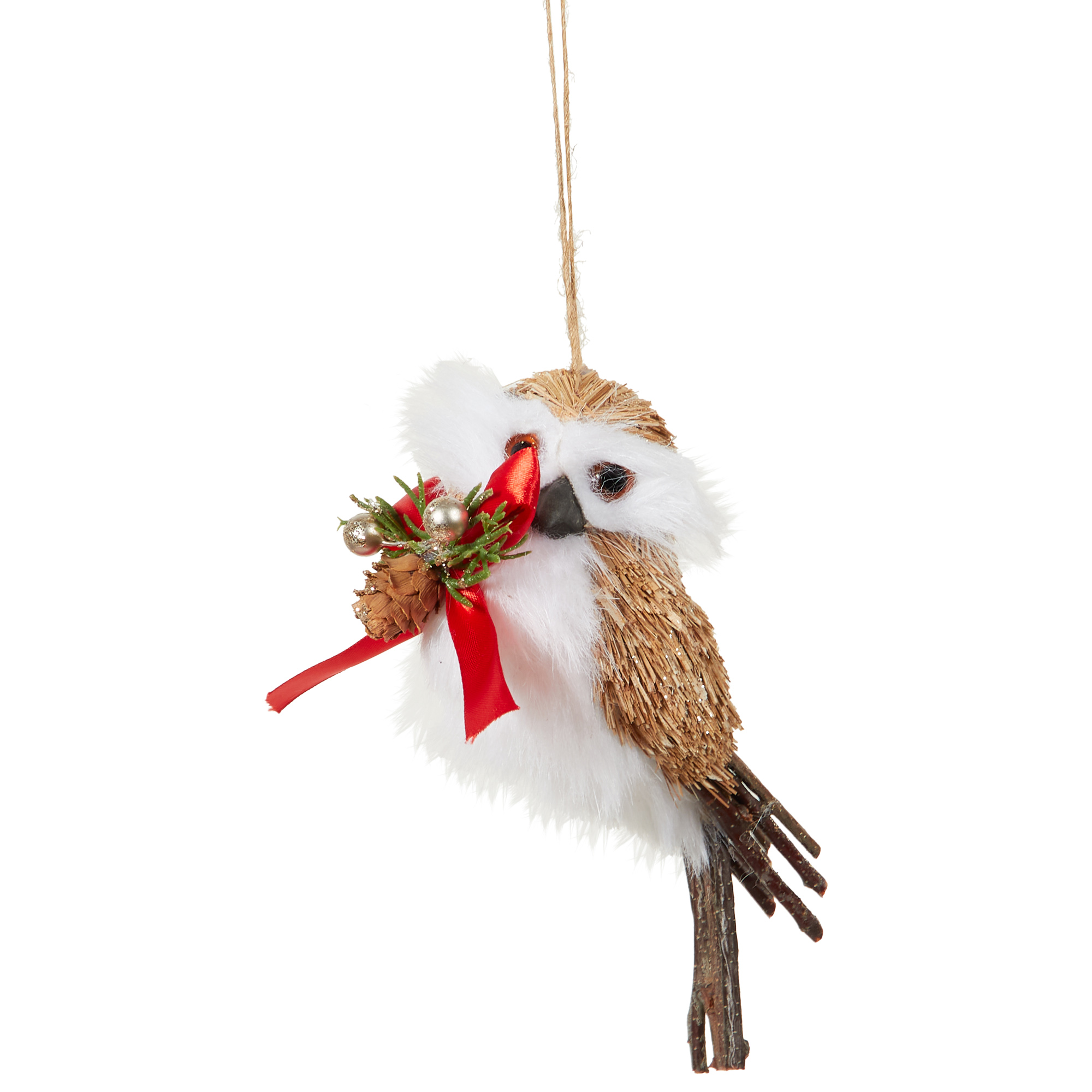 Festive Hanging Owl Decoration Image 2
