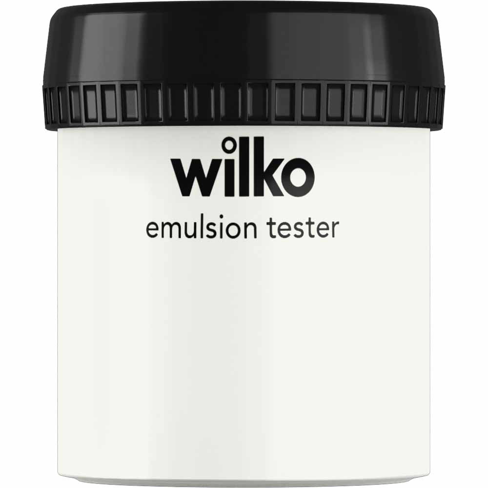 Wilko Moonlight White Emulsion Paint Tester Pot 75ml Image 1