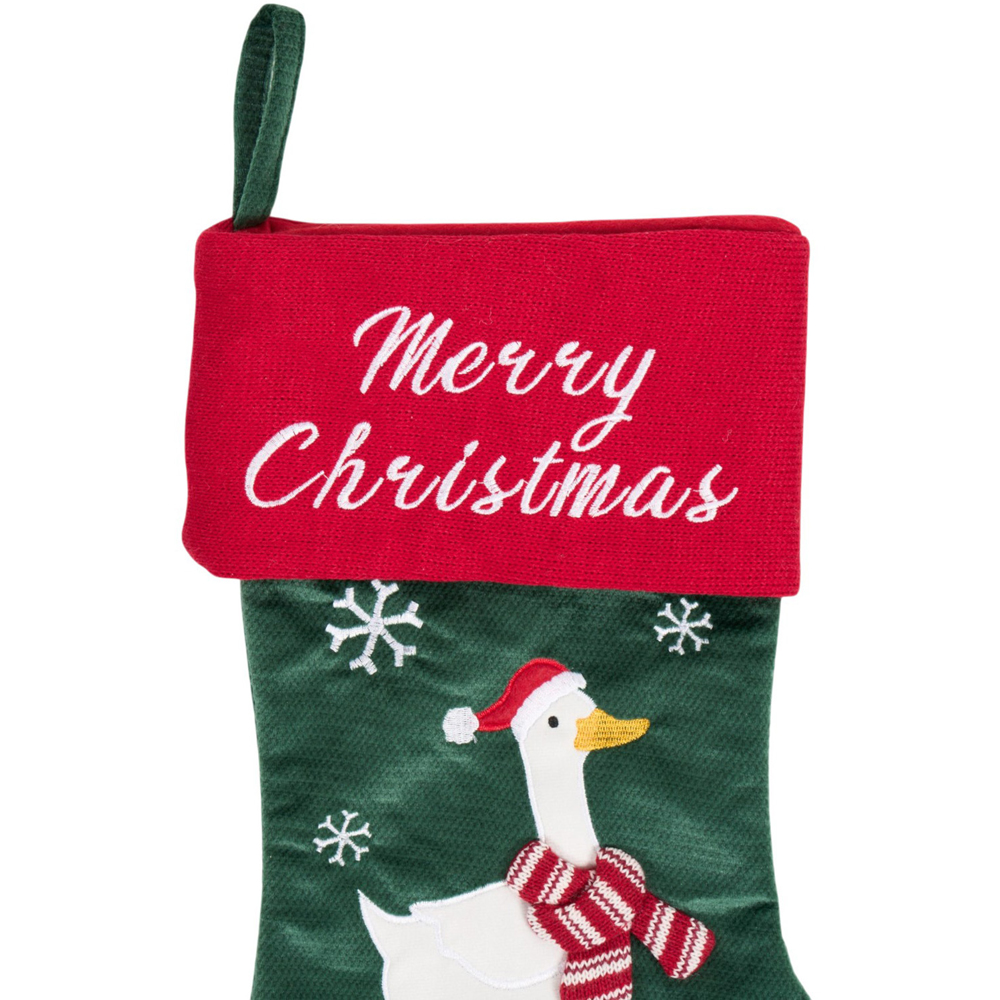 Christmas Goose Stocking Image 2