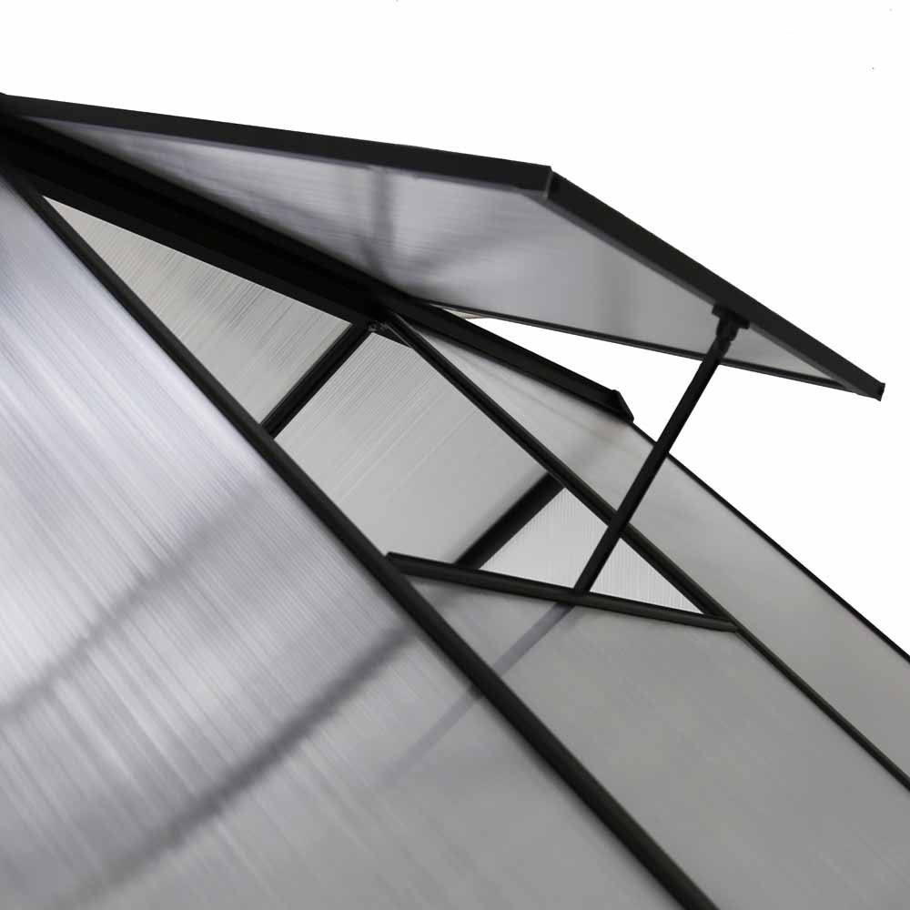 Charles Bentley 6 x 6.1ft Greenhouse - Grey Image 6