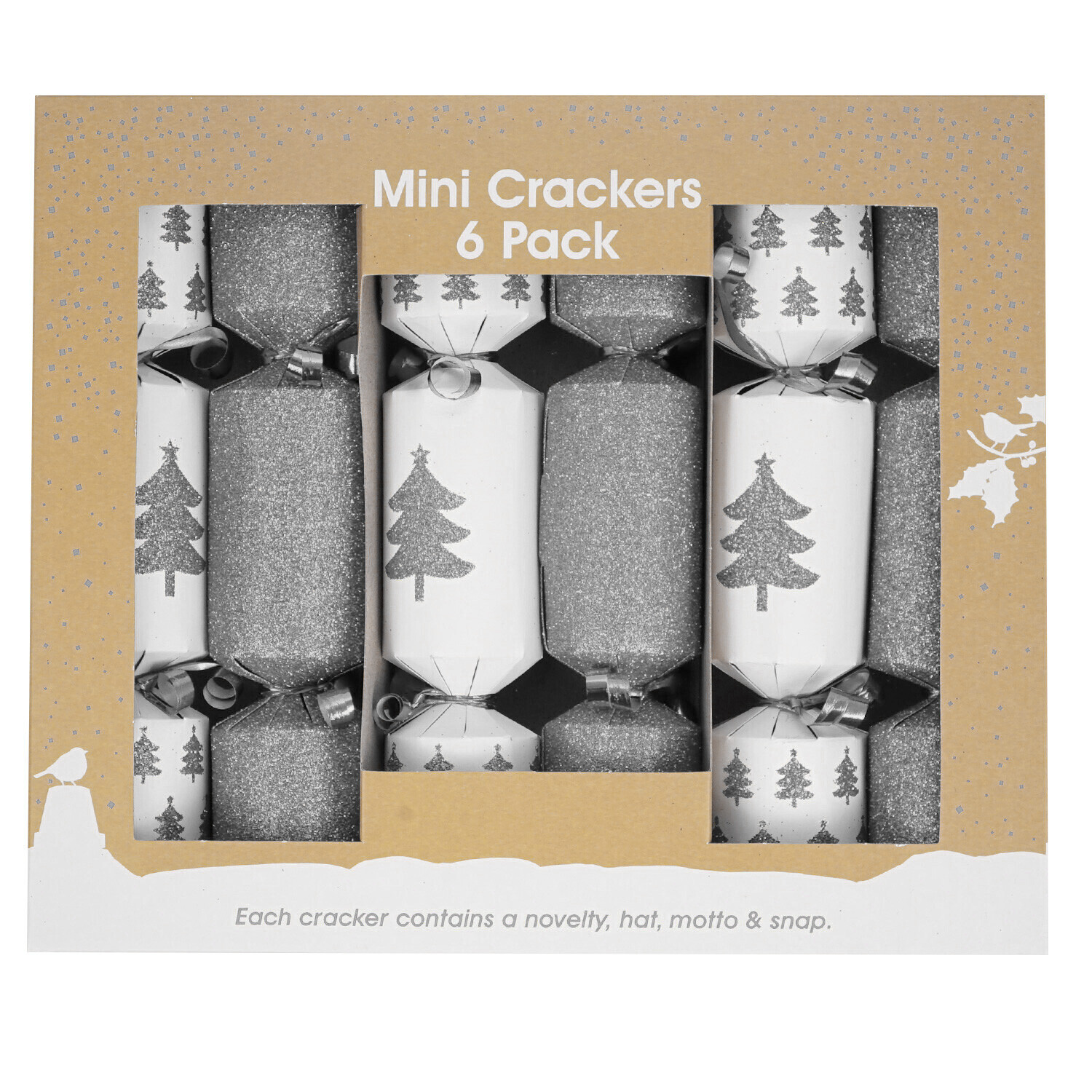 Pack of 6 Mini Luxury Christmas Crackers Image 4