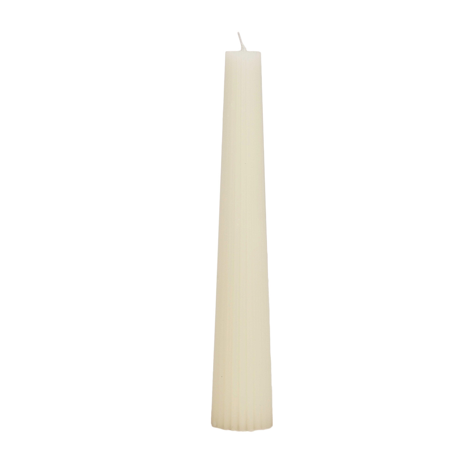 Pack of 4 Nordic Ribbed Taper Candles Image 7